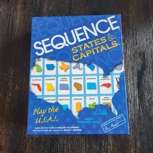 SEQUENCE States & Capitals Board Game Jax Learning USA Geography Complete 2006 - Picture 1 of 5