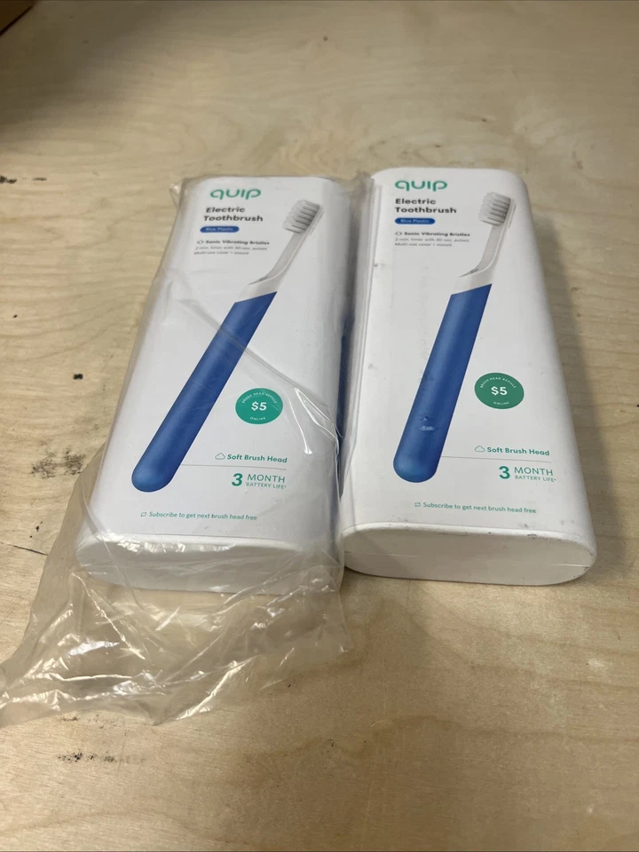 Quip Plastic Electric Sonic Toothbrush - Blue