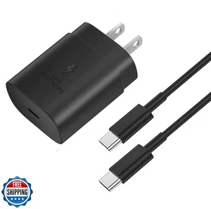 USB C Superfast Charger, USB Type-C to USB Type-C Cable 5ft and 25W Wall Char - Picture 1 of 5