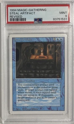 Steal Artifact Revised PSA 9 Mint MTG Magic The Gathering 1994 (531) - Image 1 of 2