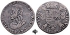 BELGIEN Daalder 1575 Brabant SILVER Silbermünze Philip II Belgium