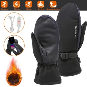 Beheizte Handschuhe Skihandschuhe Warme Fäustlinge Touchscreen Heizhandschuhe - Bild 1 von 12