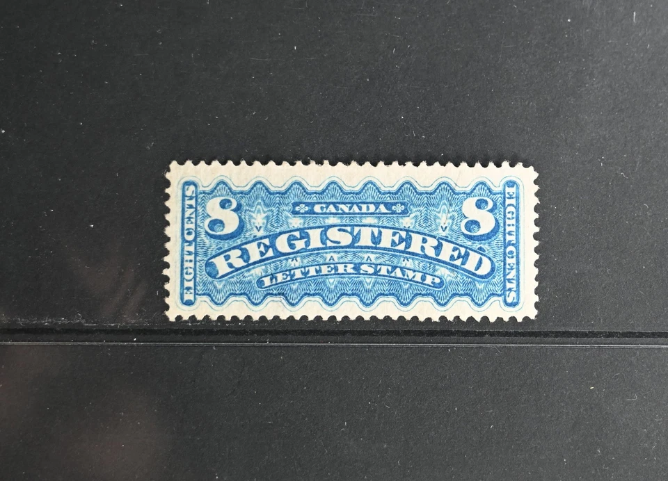 Canada Scott # F3 XF MNG 8c Registered Letter Stamp BOB Cat $625 - Image 1 of 2