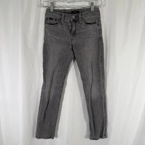 Polo Ralph Lauren Eldridge Skinny Jeans Boys 8 Grey Denim Adjustable Cotton Blen - Picture 1 of 12