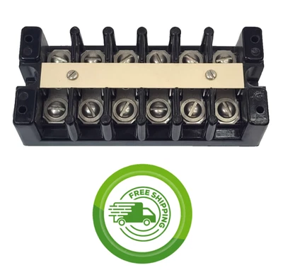 Marathon 1506DJ - 6 Pole 12 Position Double Row Terminal Block - 600V AC/DC - Image 1 of 3