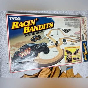 VINTAGE Tyco Racin Bandits Elektro Racing Slotcar Set UNGETESTET - Bild 1 von 7