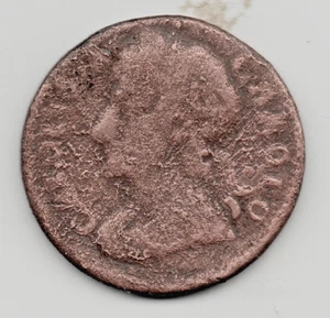 Copper Farthing of CHARLES II. Date illegible - Bild 1 von 2