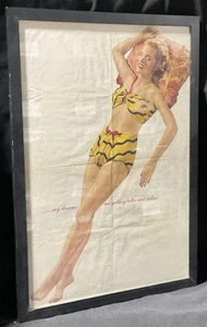 Pin Up Esquire 1946 vintage (poster 23x33) (incorniciato 24x35) @FS - Foto 1 di 5