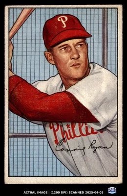 1952 Bowman #164 CONNIE RYAN Philadelphia Phillies NM - Image 1 of 2