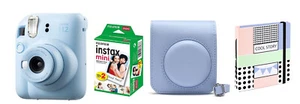 Fuji Instax Mini 12 Pastel Blau inkl Tasche + Film 20 Aufnahmen + Album - Bild 1 von 8