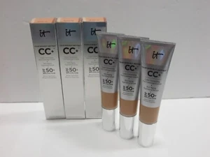 IT COSMETICS YOUR SKIN BUT BETTER CC+ CREAM SPF 50+MEDIUM TAN 1.08 OZ (LOT OF 3) - Picture 1 of 5