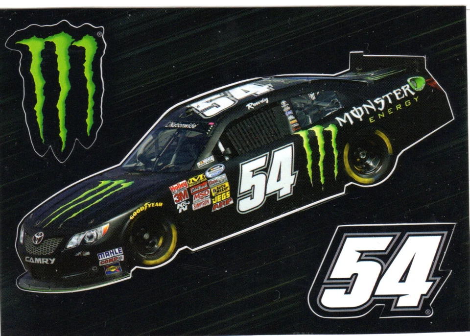 Munster Energy Drink Promo Kyle Busch Car 54 Stickers Claw Logo Car 'M Claw' - Image 1 of 1