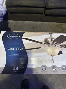 Harbor Breeze Sage Cove 0747607 44 in. Brushed Nickel Finish Ceiling Fan - Picture 1 of 7