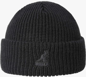 Kangol Acrylic De 2-WAY Beanie Knitted Cap Dockers Cap Black New