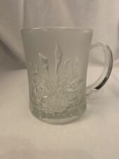 Pasari Pressed Clear Glass Mug GB-1199 8oz Vintage