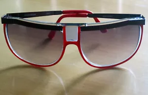 Vintage MAGA DESIGN Red Sunglasses 5007- Made in Italy - Picture 1 of 6