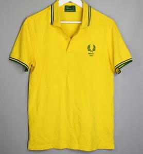 FRED PERRY 2010 WORLD CUP BRASIL POLO YELLOW SHIRT LIMITED EDITION - Picture 1 of 7