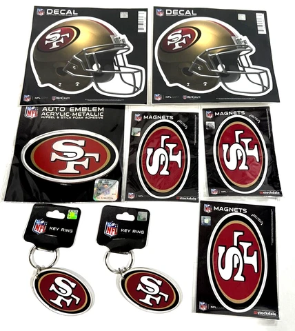 San Francisco 49ers  Magnets Decals & Key Ring Gift Set Cover