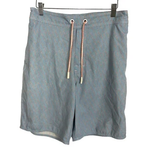 Costume da bagno uomo Johnnie-O taglia L mezzo elastico coulisse tavola surf blu arancione - Foto 1 di 9