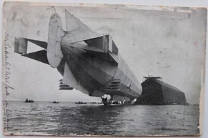 Antiguo Hangar Zeppelin Dirigible Airship PC publicado - Imagen 1 de 2