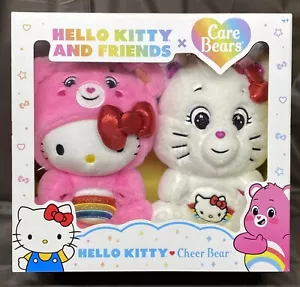 Hello Kitty And Friends X Care Bears Cheer Bear Sammlerstück Plüsch 2er Pack - Bild 1 von 6