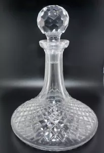 Sfera decanter sfaccettata vintage nuova di zecca cristallo Waterford lismore spedizioni Alana 28 oz - Foto 1 di 12