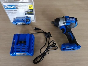 Kobalt KIW 124B-03 1\2 in Mid Impact Wrench - with 2ah Battery, Charger - Picture 1 of 7