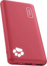 INIU Power Bank 10000mAh USB C Fast Portable Charger External Battery Slim Red