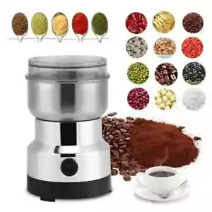 Electric Coffee Grinder Grinding Milling Nut Bean Spice Matte Blade Blender GB - Picture 1 of 11