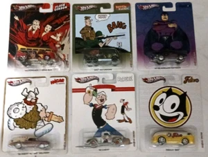 Hot Wheels 2013 Pop Culture King Features Syndicate Complete Set of Six Popeye - Picture 1 of 8