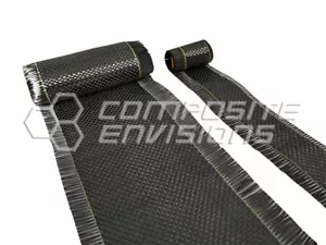 Carbon Fiber Fabric Plain Weave 3k 5.8oz 197gsm 2" TAPE - Picture 1 of 1