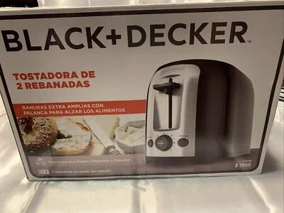 BLACK+DECKER 2-Slice Extra Wide Slot Toaster, Classic Oval, Black - Open Box New - Image 1 of 2