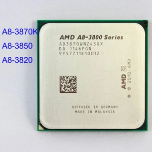 AMD A8 Series A8-3870K A8-3850 A8-3820 Quad-Core CPU Processor Socket FM1 905PIN - Picture 1 of 10