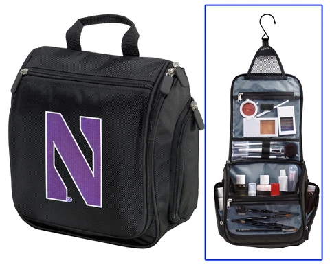 GRADUATION GIFT PURPLE PRIDE Toiletry Bag Northwestern Travel Organizer Cover