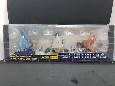 Paquete de 3 figuras SDCC de vinilos de acción de Transformers Conehead Ghost Seekers serie  Foto 1 de 4