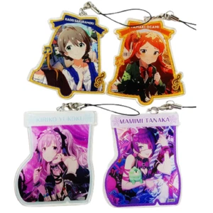 The Idolmaster x Tokyu Hands Acrylic Strap Set of 4 Kaori Tamaki Kiriko Mamimi - Picture 1 of 3