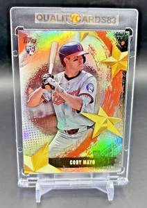 COBY MAYO ROOKIE RAINBOW HOLO FOIL RC WITH CASE MLB BALTIMORE ORIOLES - Picture 1 of 5