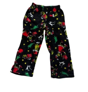 Dr Seuss Kids The Grinch Pajamas Pants Boys Girls Christmas Size XS 4/5 - Picture 1 of 3