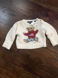 Vintage polo Ralph Lauren sitting down beer sweater new with tags small youth - Picture 1 of 13