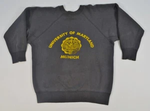 University of Maryland Munich Germany Army Military Vintage Rare Sweatshirt - Picture 1 of 11