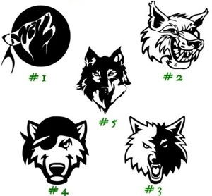 Wolf Vinyl Decal Sticker Car Window Wall Laptop Wolves Animal Art USA Seller - Picture 1 of 8