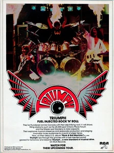 TRIUMPH "ROCK & ROLL MACHINE" 1978 MAG AD POSTER 8,25" X 11" - Bild 1 von 1