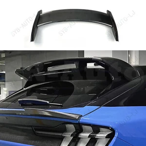 For Ford Mustang Mach-E 2021-2024 Carbon Fibre REAR WINDOW ROOF SPOILER Lip Wing - Foto 1 di 8