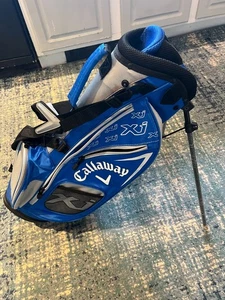 Callaway XJ Series Junior Golf Stand Bag Light Blue Black White - 30” Unisex - Picture 1 of 3
