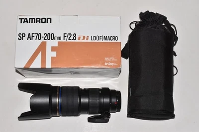 Tamron SP AF 70-200mm f/2.8 Di LD IF Macro Sony A Mount Objektiv Box und Tasche - Bild 1 von 4