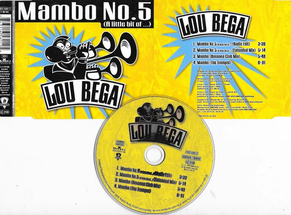LOU BEGA - mamo no 5 -   4 tracks Maxi-CD - Bild 1 von 1