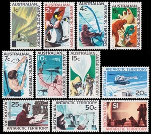 Australian Antarctic Territory Scott L8-L18 (1966-68) Mint LH ss, CV 34,00 $ M - Bild 1 von 1