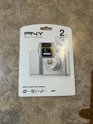PNY Premium 2GB SD Camera Memory Card NEW - SEALED - Image 1 of 2