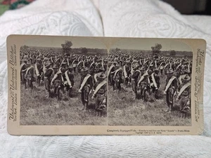 * Spanish American War US Soldaten * komplett ausgestattet * Stereoview Underwood - Bild 1 von 5