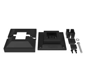 Kit de montaje en superficie negro TuffBilt - Base de valla de aluminio para vida al aire libre - Imagen 1 de 7